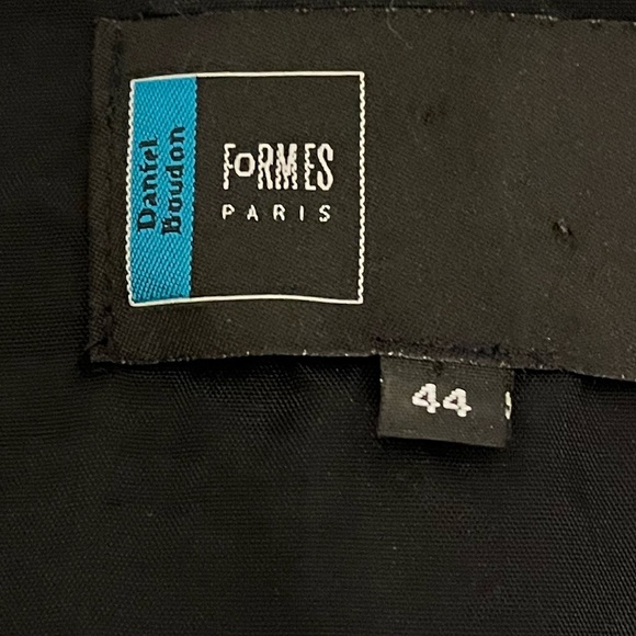 FORMES PARIS Daniel Bourdon vintage Black Sleeveless  tunic size 44 - Picture 2 of 8
